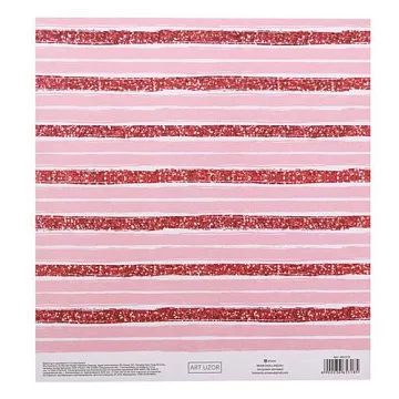 Бумага 20х20 см на клеевой основе "Розовые мечты" (АртУзор)