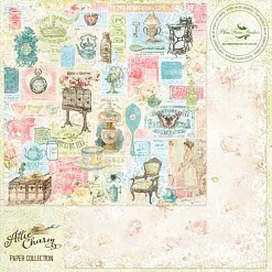 Бумага "Attic charm. Mercantile" (Blue Fern)