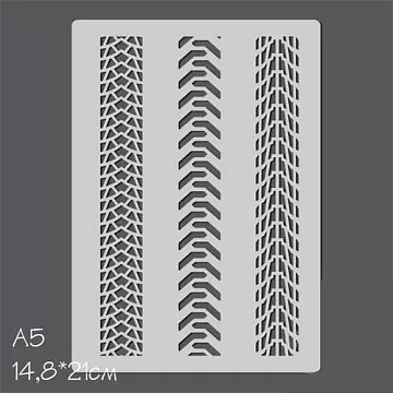 Трафарет "Протектор шин" (Россия Е)