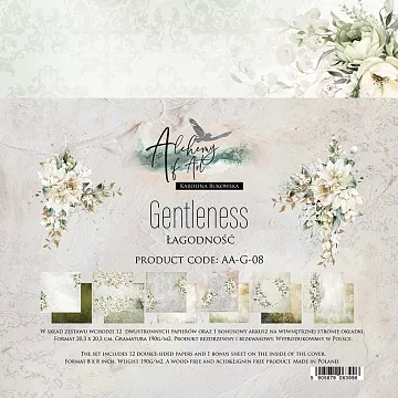 Набор бумаги 20х20 см "Gentleness", 12 листов (Alchemy of Art)