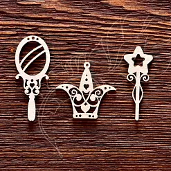 Набор украшений из чипборда "Аксессуары принцессы" (AL) Набор украшений из чипборда "Аксессуары принцессы" (AL)