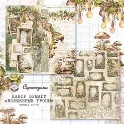 Бумага 30х30 см "Волшебные тропы. Лист 04" (Scrapodelie)