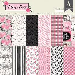 Набор бумаги 30х30 см "Flawless", 18 листов (Authentique)