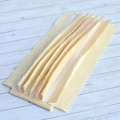 Переплет на 7 разворотов, цвет жемчуг, длина 20 см, шаг 0,7 см