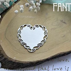 Украшение из чипборда "Сердце 772" (Fantasy) Украшение из чипборда "Сердце 772" (Fantasy)