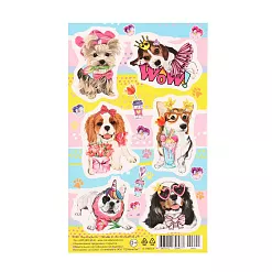 Наклейки 10х16 см "Песики"