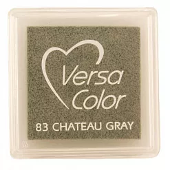 Подушечка чернильная пигментная Versacolor, размер 2,5х2,5 см, цвет замковый серый