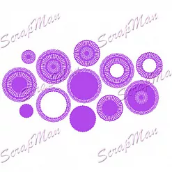 Набор ножей для вырубки "Рамки 2" (Scrapman)