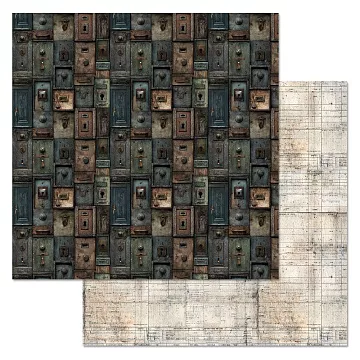 Бумага "Старый архив. Замочные скважины" (ScrapMania)