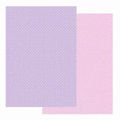 Бумага А4 "Горошки базовые. Сиреневые" (Scrapmama)