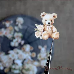 Набор высечек из ткани "Плюшевые малыши", 28 шт (ScrapMania)