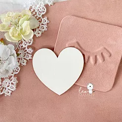 Заготовка для тиснения "Сердечко", 7х7 см (LeoMammy) Заготовка для тиснения "Сердечко", 7х7 см (LeoMammy)