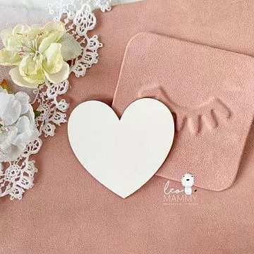 Заготовка для тиснения "Сердечко", 7х7 см (LeoMammy)