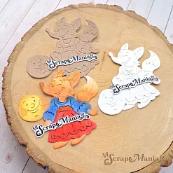 Нож "Русские сказки. Колобок и Лиса Патрикеевна", 6х7 см (ScrapMania) Нож "Русские сказки. Колобок и Лиса Патрикеевна", 6х7 см (ScrapMania)