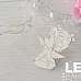 Набор украшений из чипборда  "Ангел с птичкой" (LeoMammy)