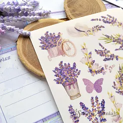Набор наклеек А6 "Лавандовый вечер" (ScrapMania) Набор наклеек А6 "Лавандовый вечер" (ScrapMania)