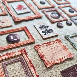 Набор высечек из ткани "Colorful days. Frames", 38 шт (DreamLight Studio)