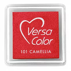 Подушечка чернильная пигментная Versacolor, размер 2,5х2,5 см, цвет камелия