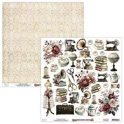 Бумага 30х30 см "Antique shop. Для вырезания" (Mintay)