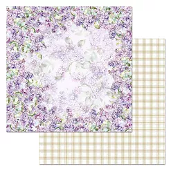 Бумага "Времена года: весна. Поцелуй сирени" (ScrapMania) Бумага "Времена года: весна. Поцелуй сирени" (ScrapMania)
