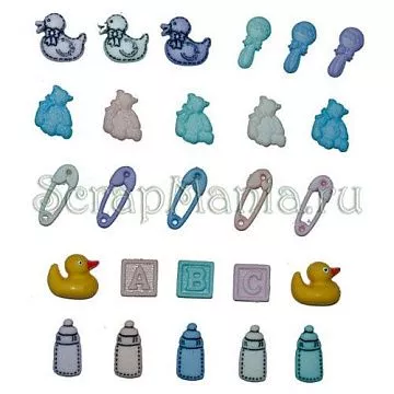 Набор пуговиц "Соски-Кубики" (Dress It Up)