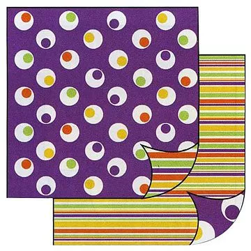 УЦЕНКА Бумага "Круги на фиолетовом" (Stamperia)