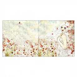 Набор заготовок для открыток 15х15 см с конвертами "Santoro's Willow", 12 шт (DoCrafts)