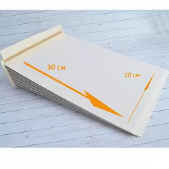 Переплет на 7 разворотов, с листами 20х30, цвет крафт, шаг 0,7 см