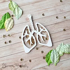 Чипборд "Спасибо, доктор! Шейкер. Легкие маленькие" (ScrapMania) Чипборд "Спасибо, доктор! Шейкер. Легкие маленькие" (ScrapMania)