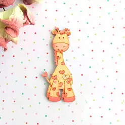 Украшение из чипборда "Жираф цветной" (АртМаркет)