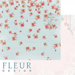 Набор бумаги 20х20 см "Зефир", 12 листов (Fleur-design)