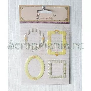 Набор наклеек "Рамочки", оливковые (Lantiquite)