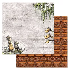 Бумага "Лукоморье. Царевна и Серый Волк" (ScrapMania)