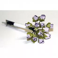 Букетик маленьких роз с полуоткрытым бутоном "Сиреневые" (Рукоделие) Букетик маленьких роз с полуоткрытым бутоном "Сиреневые" (Рукоделие)