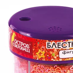 Наполнитель для шейкера "Неон. Фигурный", 6 цветов (Остров сокровищ)