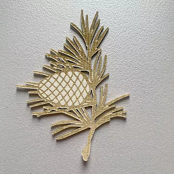 Чипборд "Веточка сосновая", 7,6 см (LeoMammy) Чипборд "Веточка сосновая", 7,6 см (LeoMammy)