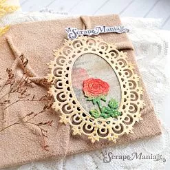 Нож "Дамские штучки. Рамка с розой", 6,5х8,1 см (ScrapMania)