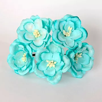 Букет магнолий "Бирюзовый", 5 шт (Craft)
