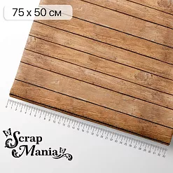 Отрез ткани 75х50 см "На лесной опушке. Дерево" (ScrapMania)