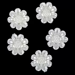 Акриловое украшение "Ромашка", цвет жемчужный, 1 шт (АртУзор) Акриловое украшение "Ромашка", цвет жемчужный, 1 шт (АртУзор)