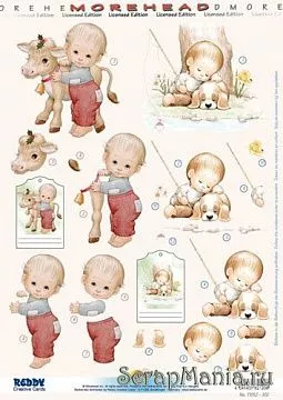 Аппликация бумажная вырубная "Малыш на рыбалке", А4