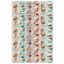 Скрап-карта А4 "Новогодние билетики 2" (SV) Скрап-карта А4 "Новогодние билетики 2" (SV)