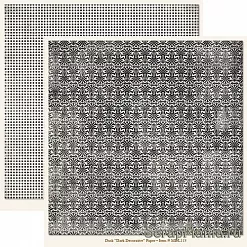 Бумага "Черный орнамент" 