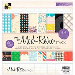 Набор бумаги 30х30 см "Ретро", 48 листов (DCWV)