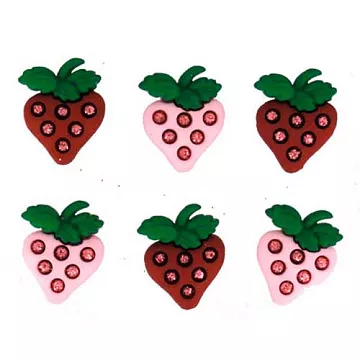 Набор пуговиц "Земляничная поляна" (Dress It Up)