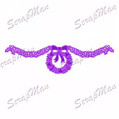 Нож для вырубки и тиснения "Гирлянда с венком" (Scrapman)