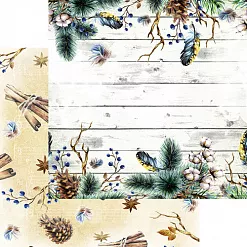 Бумага "Winter birds - 2" (SunnyCraft) Бумага "Winter birds - 2" (SunnyCraft)