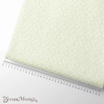 Отрез ткани 75х50 см "МурТильда. Зеленый узор" (ScrapMania)