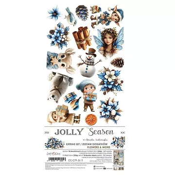 Набор бумаги 30х15 см "Jolly season. Flowers", 18 листов (CraftO'clock)