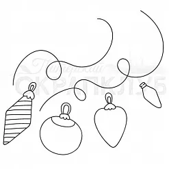 Штамп "Гирлянды" (Скрапклуб)